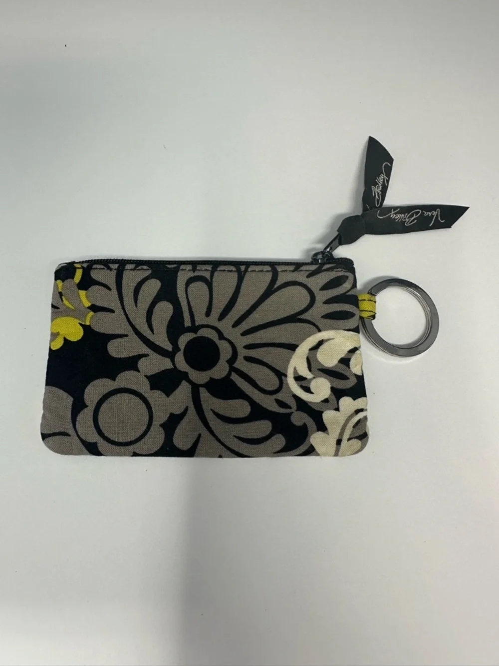 Vera Bradley Zip ID Case Baroque Key Ring/Badge Holder Geometric Floral A3 - Picture 2 of 5